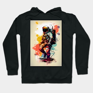 Colorful astronaut illustration Hoodie